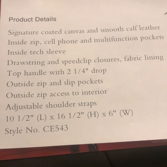 Coach track backpack in color lock signature canvas with coach stamp - Picture 9 of 9